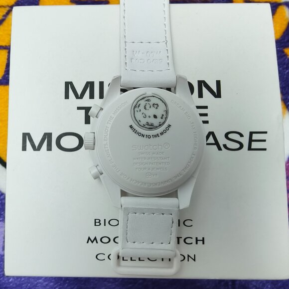 NWT Swatch X Omega Moonswatch Mission To The Moonphase Full Moon Watch - Picture 2 of 4